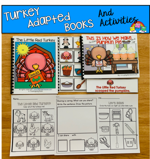 Turkey Adapted Books And Activities: \"The Little Red Turkey\"