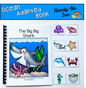 The Big Big Shark Adapted Book And Vocabulary Activities