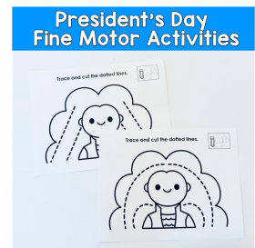 President's Day Cutting And Tracing Activities