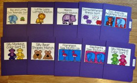 Zoo File Folder Games Mini-Bundle