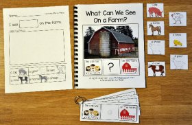 Sentence Builder Adapted Book: What Can We See On the Farm?