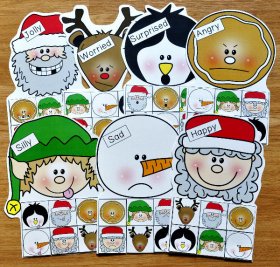 Christmas Emotions Sorting Activities