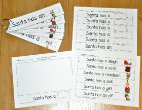 Santa Fluency Flipstrips Activities II