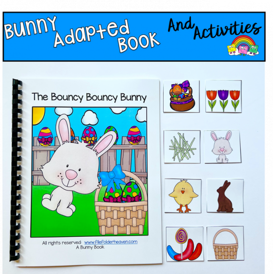 The Bouncy Bouncy Bunny Adapted Book and Vocabulary Activities