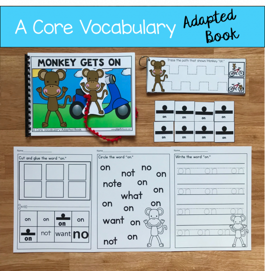 \"Monkey Gets On\" (Working With Core Vocabulary)