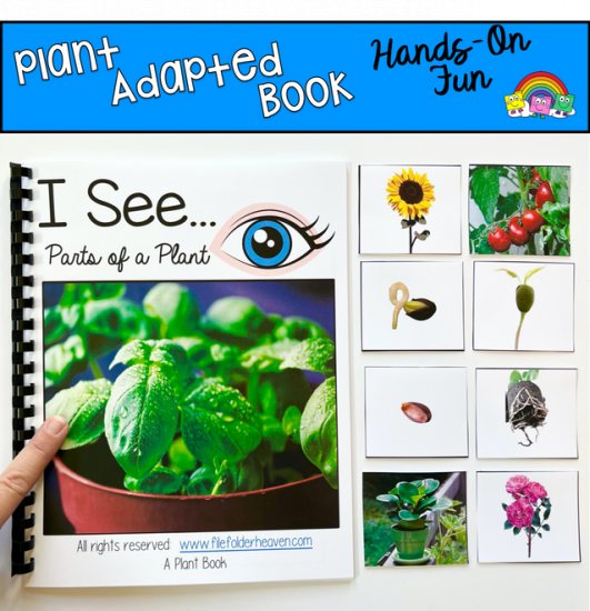 \"I See\" Parts of A Plant Adapted Book (With Real Photos)