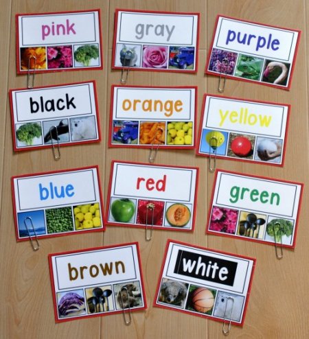 Color Words Clothespin Task