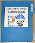 Cold Climate Animals Match File Folder Game