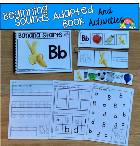 "Banana Starts With B" (Beginning Sounds Book And Activities)