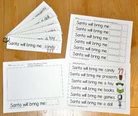 Santa Fluency Flipstrips Activities