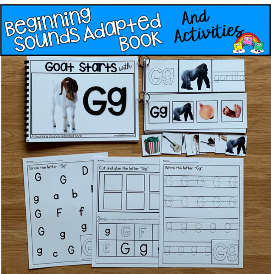 \"Goat Starts With G\" (Beginning Sounds Adapted Book )