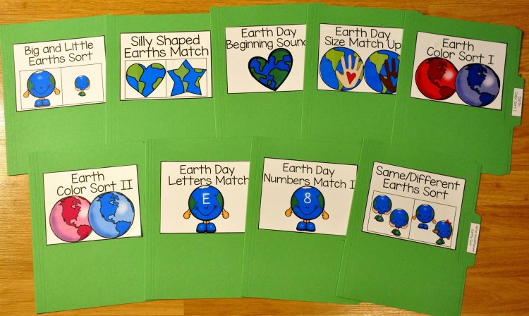 Earth Day File Folder Games Mini-Bundle - Click Image to Close