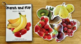 Food Groups Match and Flip Activities With Real Photos