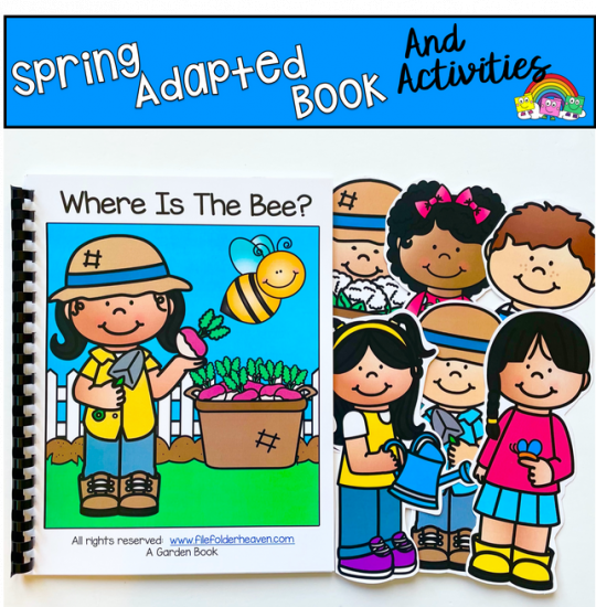 Spring Adapted Book: \"Where Is The Bee?\"