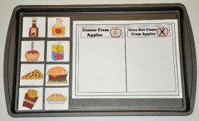 What Comes From an Apple Cookie Sheet Activity