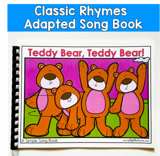Teddy Bear Teddy Bear Adapted Song Book For Circle Time