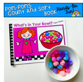 Pom-Poms Count And Sort Activity Book