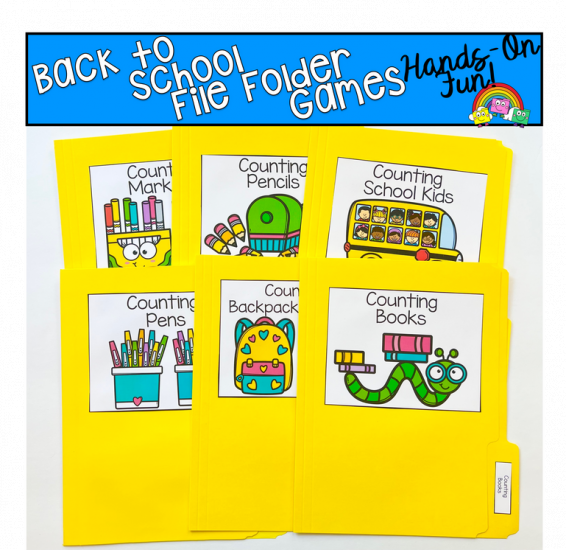 Back To School File Folder Games