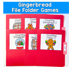 Gingerbread File Folder Games