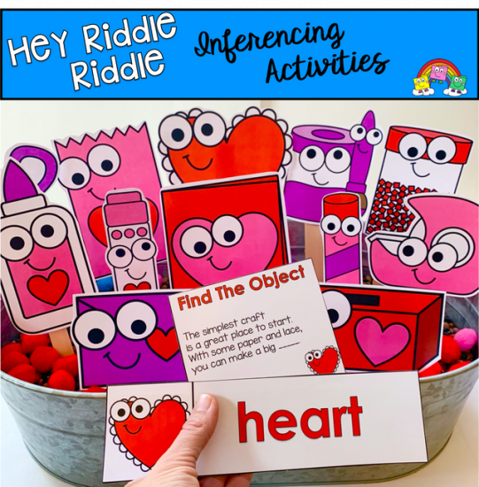 \"Hey Riddle Riddle\" Valentine\'s Day Craft Themed Riddles