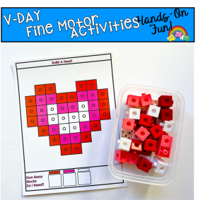 Valentine's Day Snap Cube Activities