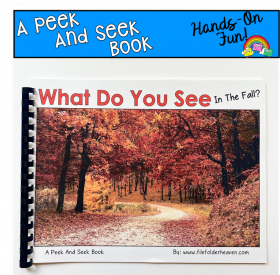 Fall Peek And Seek Book (With Real Photos)