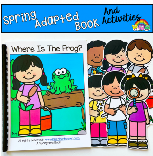 Spring Adapted Book: \"Where Is The Frog?\"