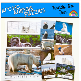 Arctic Animals Puzzles (W/Real Photos)