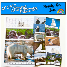 Arctic Animals Puzzles (W/Real Photos)