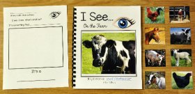 I See "At the Farm" Adapted Book (w/Real Photos)