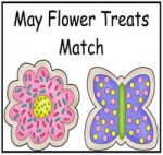 May Flowers Treats Match File Folder Game