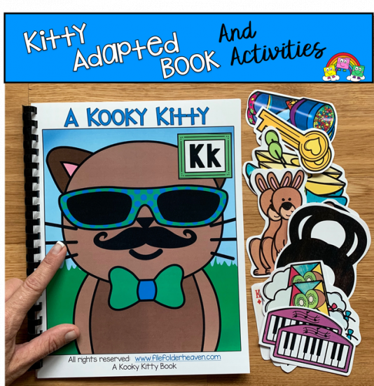 \"A Kooky Kitty\" Adapted Books And Activities (K Sound)