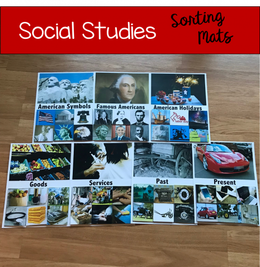 Social Studies Sorting Mats (w/Real Photos)