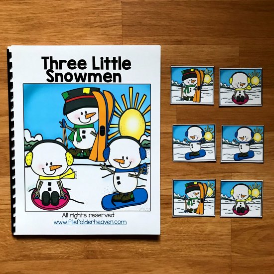 Winter Adapted Book: \"Three Little Snowmen\"