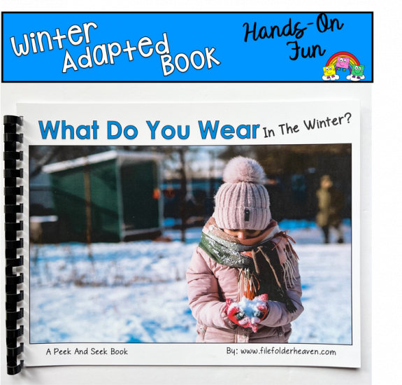 Winter Clothing Peek and Seek Book