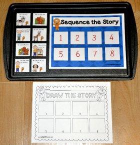 Sequence The Gingerbread Man Story Cookie Sheet Activity