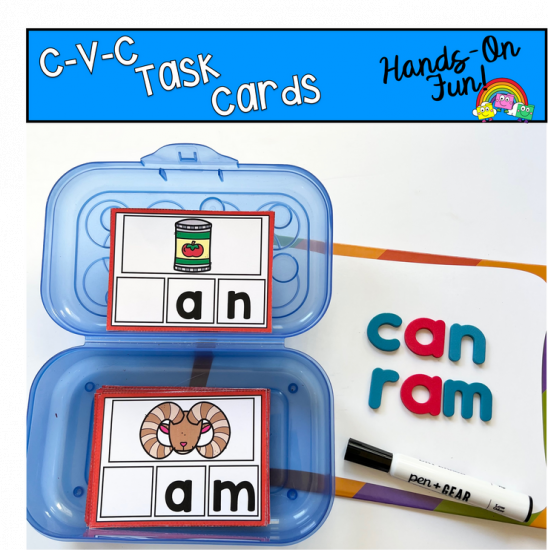 CVC Words Task Cards