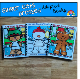 Christmas Adapted Books: Ginger, Elfie, Snowy Get Dressed