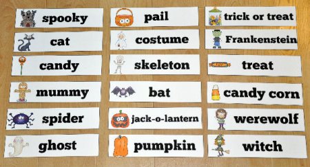 Halloween Beginning Sounds Clothespin Task