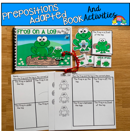 \"Frog On A Log: Fly In The Sky!\" Prepositions Adapted Book