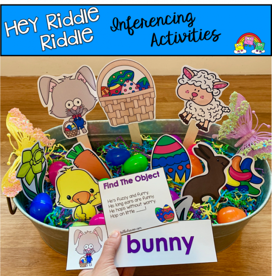 \"Hey Riddle Riddle\" Easter Activities For The Sensory Bin