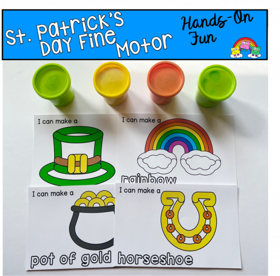 St. Patrick\'s Day Play Dough Activities