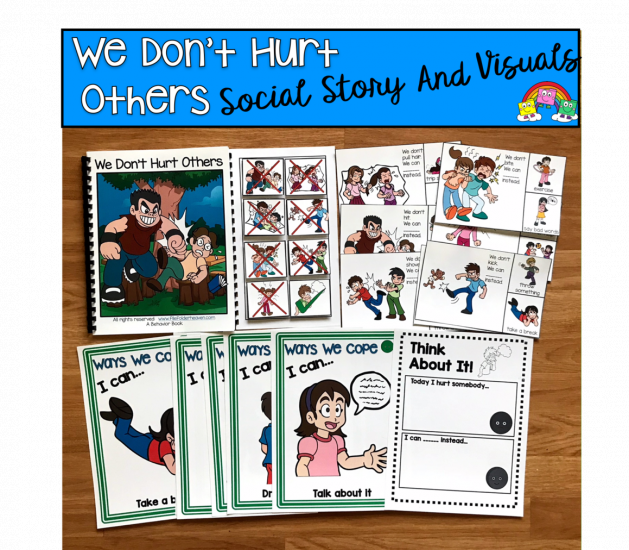 \"We Don\'t Hurt Others\" Social Story Unit