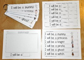 Halloween Fluency Flipstrips Activities