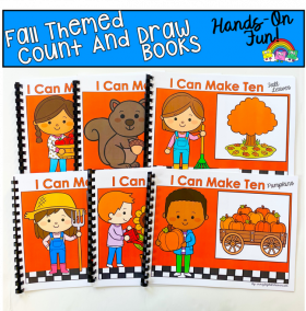 Fall Count And Draw Adapted Books Bundle