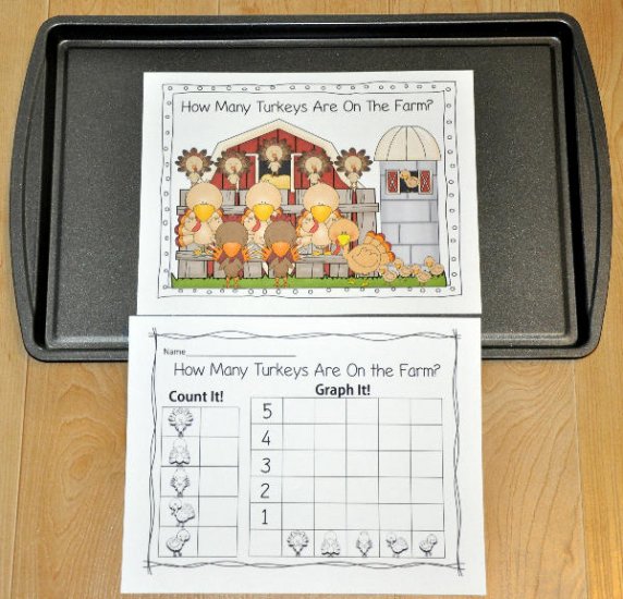 \"How Many Turkeys are on the Farm?\" Intro to Graphing Activity