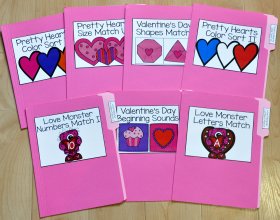 Valentine's Day File Folder Games Mini-Bundle