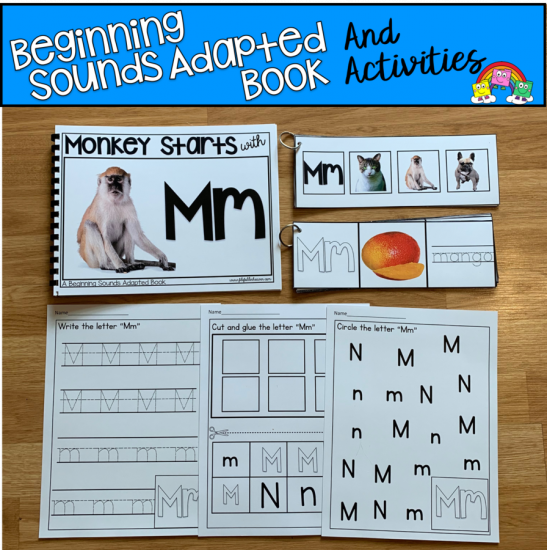 \"Monkey Starts With M\" (Beginning Sounds Book And Activities)