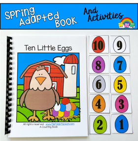 Ten Little Eggs Adapted Book and Activities