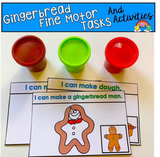 The Gingerbread Man Dough Mats